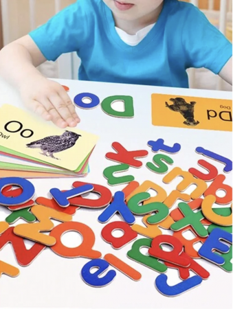 Joc educational cu carduri magnetice - Alfabetar [4]