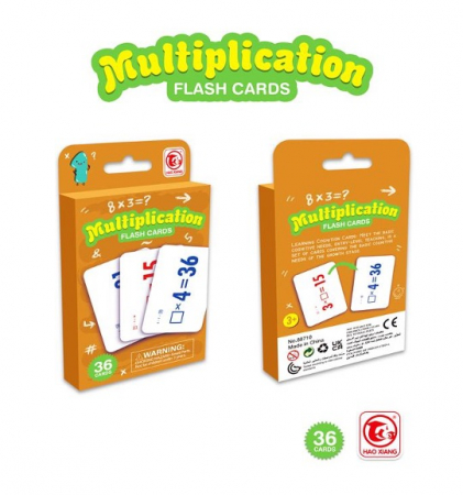 Jocuri si Jucarii - Joc educativ 36 de Carduri cognitive, Inmultire
