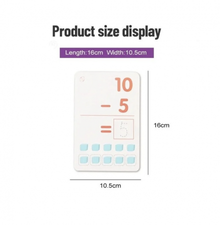 Joc educativ exersare calcule, cu 30 de planse reutilizabile, 4 ani+ [6]