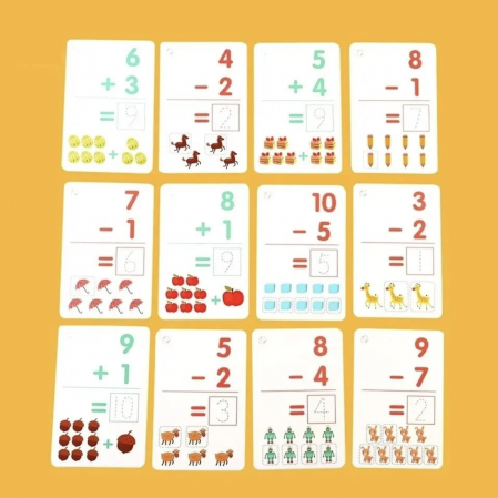 Joc educativ exersare calcule, cu 30 de planse reutilizabile, 4 ani+ [5]