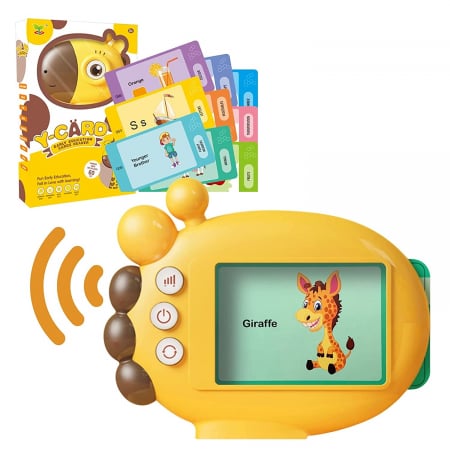 Joc educativ, girafa, cititor de carduri cu lumina, 60 carduri [6]