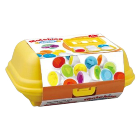 Jocuri si Jucarii - Joc educativ Set 6 oua de potrivit cu forme geometrice - Copie