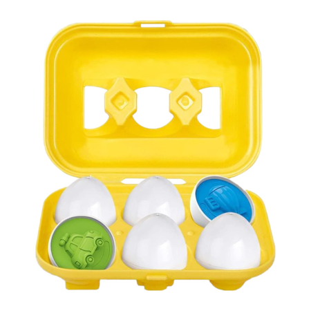 Joc educativ Set 6 oua de potrivit cu Vehicule [5]