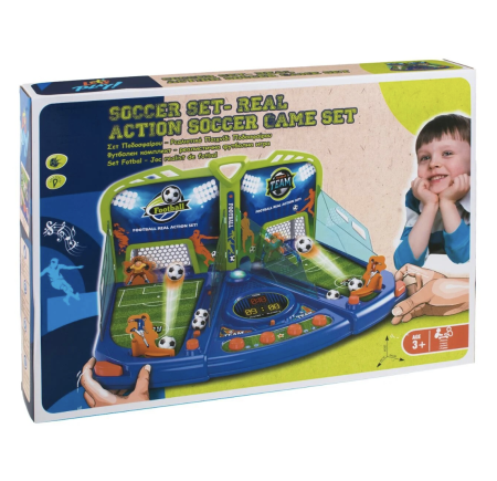 Joc Electronic Fotbal De Masa Portari Mobili Scor Digital Lumini Sunete 48x34 cm 3 Ani [7]
