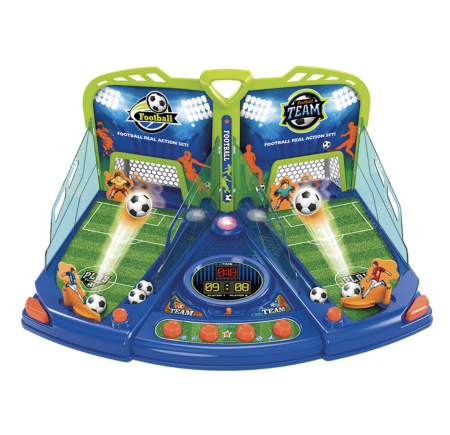 Joc Electronic Fotbal De Masa Portari Mobili Scor Digital Lumini Sunete 48x34 cm 3 Ani [4]