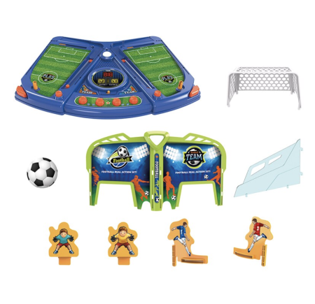 Joc Electronic Fotbal De Masa Portari Mobili Scor Digital Lumini Sunete 48x34 cm 3 Ani [5]