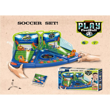 Joc Electronic Fotbal De Masa Portari Mobili Scor Digital Lumini Sunete 48x34 cm 3 Ani [2]