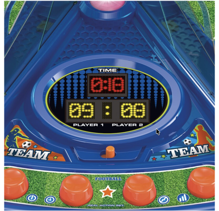 Joc Electronic Fotbal De Masa Portari Mobili Scor Digital Lumini Sunete 48x34 cm 3 Ani [6]