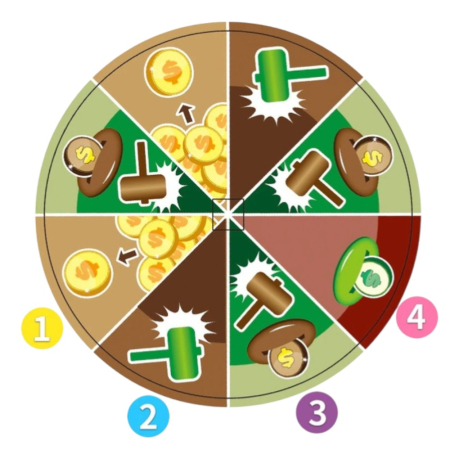 Joc interactiv Dinozaur Money Pot, cu monede si ciocan, 2-4 jucatori, 4+ [3]