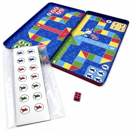 Jocuri si Jucarii - Joc de Societate Magnetic Ludo Compact pentru Calatorii