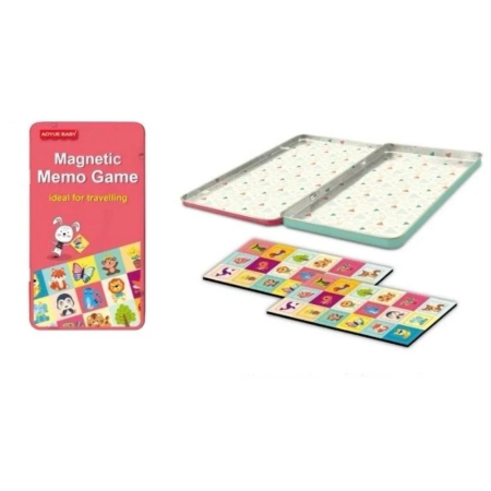 Jocuri si Jucarii - Joc de Memorie Magnetic Memo Game Animale si Plante