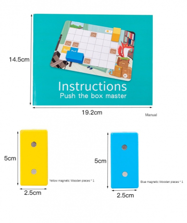 Joc magnetic Montessori de logica, Vulpea Sireata, din lemn [2]