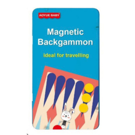 Jocuri si Jucarii - Joc de Societate Magnetic Backgammon Compact pentru Calatorii