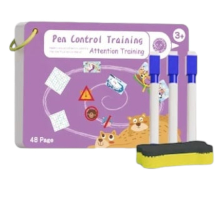 Joc Montessori – Carduri reutilizabile Scrie si sterge, Mov Animale si Imagini [7]