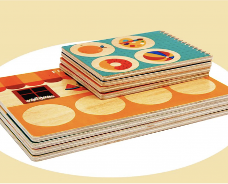 Joc Montessori de asociere si memorie Animal Supermarket, din lemn [3]