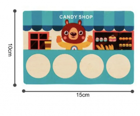 Joc Montessori de asociere si memorie Animal Supermarket, din lemn [7]