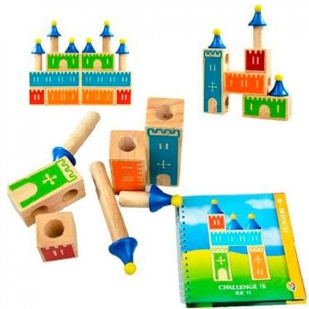 Joc Montessori De Logica Castelul Visurilor din lemn [1]