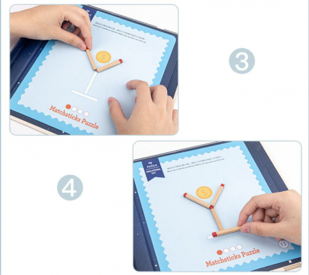 Joc Montessori de logica si matematica - Betele de chibrituri magnetice [7]