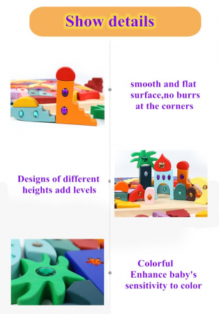Joc Montessori Fairy Jumbo Rainbow, din lemn cu pietricele [3]