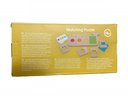 Joc Montessori Recunoaste si Potriveste formele si culorile, Piosso, din lemn [3]