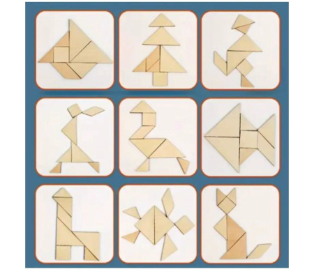 Joc Montessori Sabloane pentru Desen, din lemn [4]