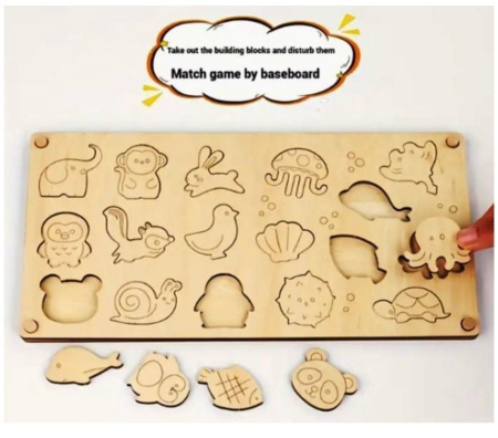 Joc Montessori Sabloane pentru Desen, din lemn [3]