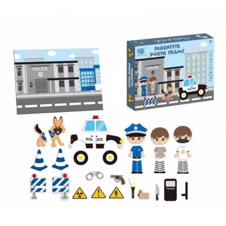 Puzzle clasic - Joc Puzzle magnetic sectia de politie Photo Frame