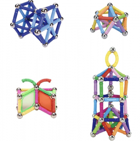 Joc STEM de constructie Magnetic Sticks Witka, cu 230 piese [5]