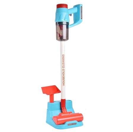Jocuri si Jucarii - Aspirator Vertical Jucarie, cu suport, Ergonomic, 3 capete, 69.5 cm