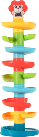 Jocuri si Jucarii - Jucarie bebe circuit cu 9 nivele, Leut, 60 cm