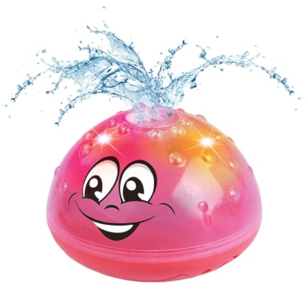 Jocuri si Jucarii - Jucarie pentru baie – Fantana Arteziana Roz, cu lumini si stropire