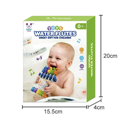 Jucarie de Baie Set 5 Fluiere cu Partituri si Suport, 0 luni+ [5]