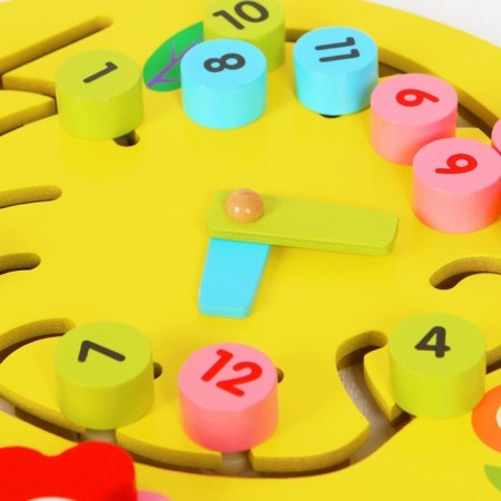 Jucarie de perete tip Montessori din lemn Omida multifunctionala [6]