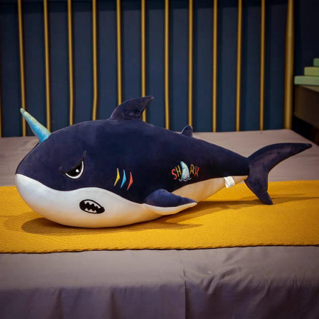 Jucarie de plus si perna cu patura inclusa, Balena albastra [2]