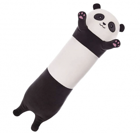 Jocuri si Jucarii - Jucarie de plus si perna cu patura inclusa, Panda lung