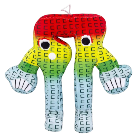 Jocuri si Jucarii - Jucarie de plus Six Seven (67), 24 x 22 cm, din plus moale, multicolor