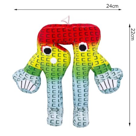 Jocuri si Jucarii - Jucarie de plus Six Seven (67), 24 x 22 cm, din plus moale, multicolor