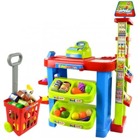 Jucarie de rol Piata SuperMarket Cu Casa De Marcat, 008-85 [2]
