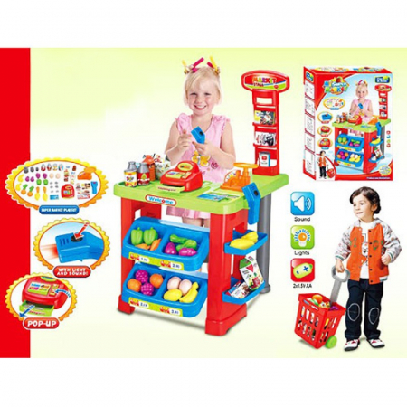 Jucarie de rol Piata SuperMarket Cu Casa De Marcat, 008-85 [14]