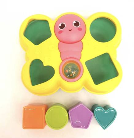 Jucarie de sortat pentru bebelusi – Fluturas cu forme colorate, 1 an+ [6]