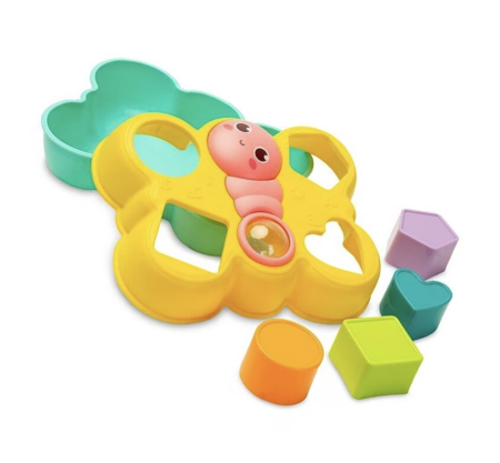 Jucarie de sortat pentru bebelusi – Fluturas cu forme colorate, 1 an+ [2]