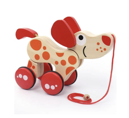 Jucarie de tras din lemn, Catelusul Vesel [6]