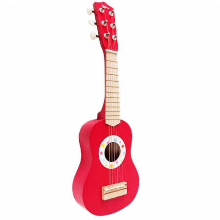 Jucarie din lemn Chitara clasica copii, rosu Artist - instrumente muzicale - Jucarie din lemn Chitara clasica copii, rosu