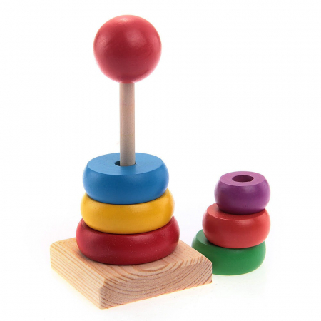 Jucarie Din Lemn Turnul Curcubeu cu 7 piese, 881 [6]