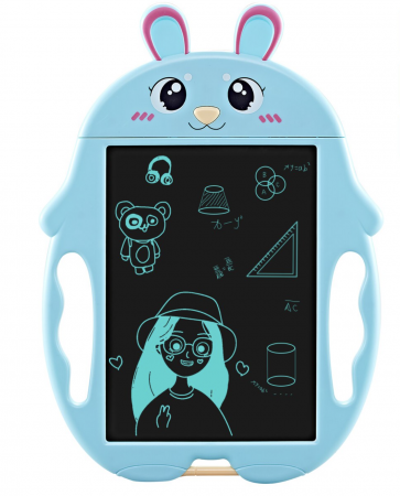 Laptop-uri si tablete grafice copii - Jucarie educativa Tableta grafica electronica LCD, 9 inch, iepuras