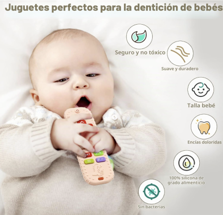 Jocuri si Jucarii - Jucarie gingivala senzoriala pentru bebelusi tip telecomanda din silicon, Dinozaur Roz