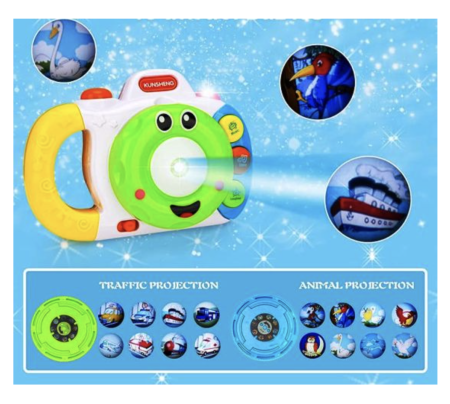 Jucarie interactiva bebe Aparat foto cu 32 proiectii [3]