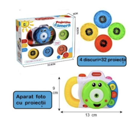 Jucarie interactiva bebe Aparat foto cu 32 proiectii [2]