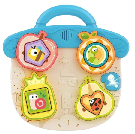 Jucarie interactiva bebelusi – Panou Interactiv Baby BusyBoard, bleu, 18 luni+ [2]