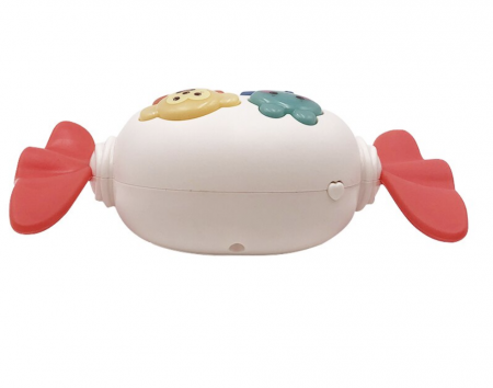 Jucarie interactiva bebelusi, cu muzica, lumini si parti moi de dentitie, bomboana roz [3]